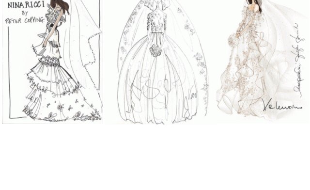  Nina Ricci and Jason Wu started to draw some wedding dresses for Kate